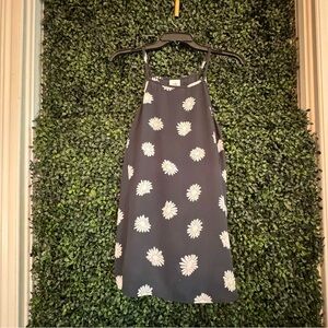 CAbi Blavey (black/navy) Floral Daisy Print Spaghetti Strap Top